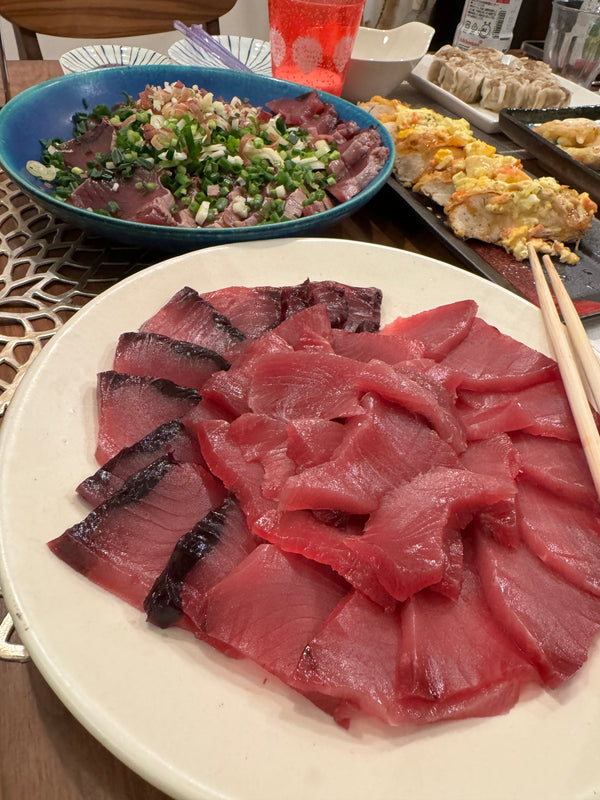 香味たっぷり！薬味で楽しむ鰹のお刺身
